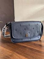 Bolsa Tommy Embossed Mini Crossbody Blue