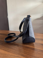 Bolsa Tommy Embossed Shoulder Crossbody Blue