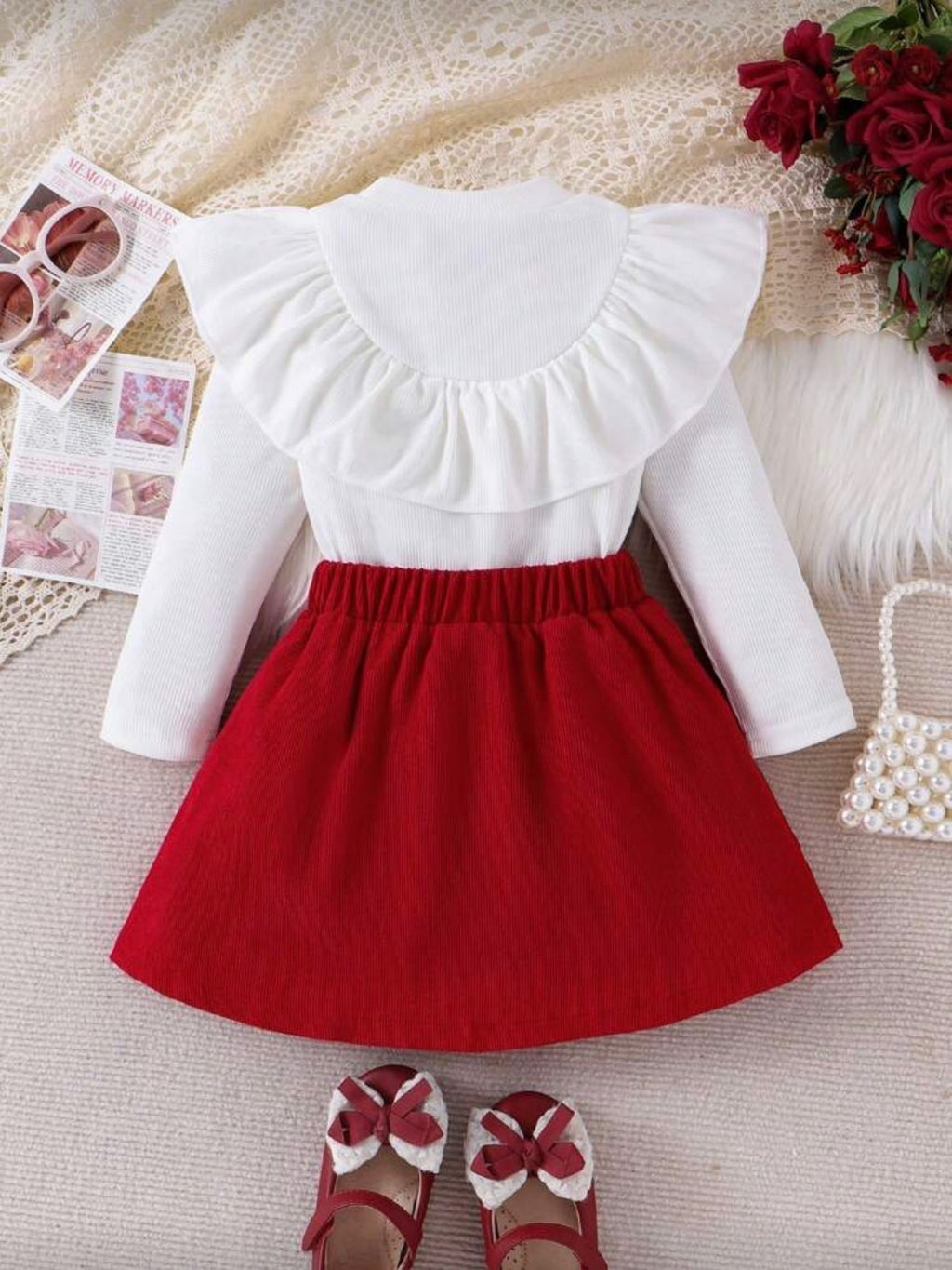 Conjunto Infantil Cherry Red Elegance