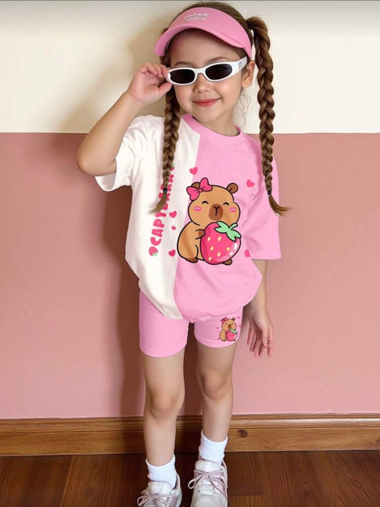 Conjunto Infantil Capibara Pink Fun
