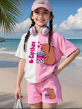 Conjunto Infantil Capibara Pink Summer