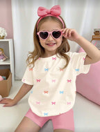 Conjunto Infantil Bow Pastel Sweet