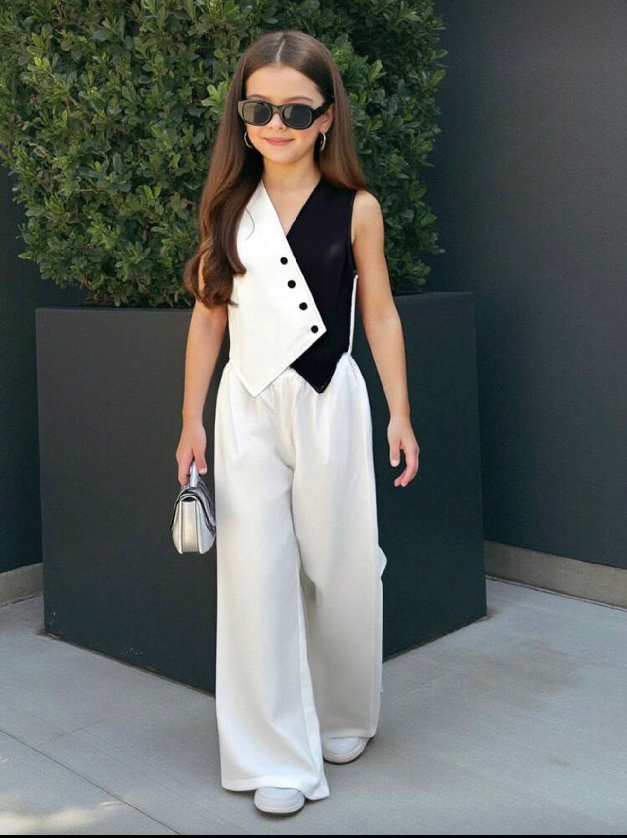 Conjunto Infantil Vest Chic White