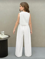 Conjunto Infantil Vest Chic White