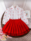 Conjunto Infantil Red Classic Pleated