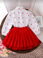 Conjunto Infantil Red Classic Pleated