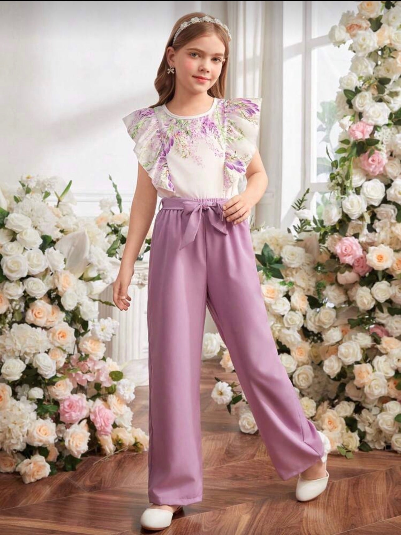 Conjunto Infantil Lilac Elegant Flow