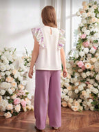 Conjunto Infantil Lilac Elegant Flow