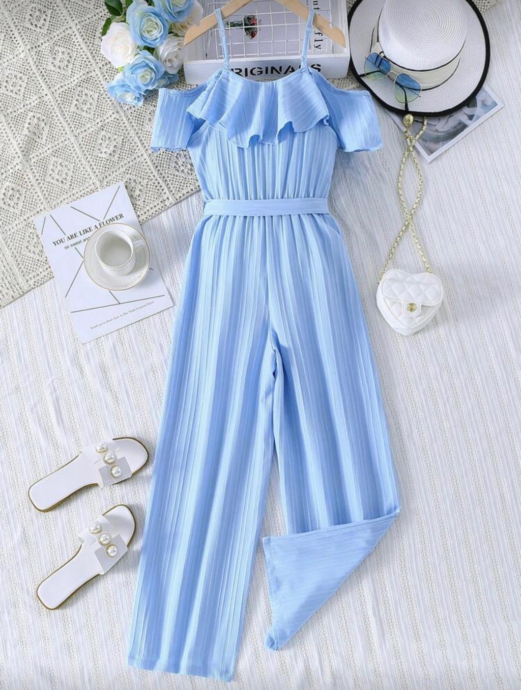 Enterizo Infantil Sky Ruffle Flow