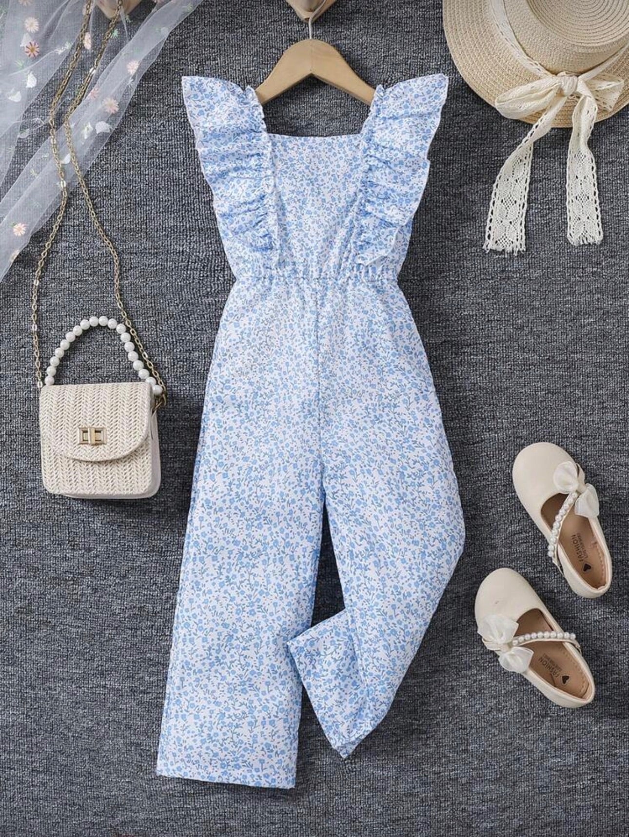 Enterizo Infantil Blue Floral Breeze