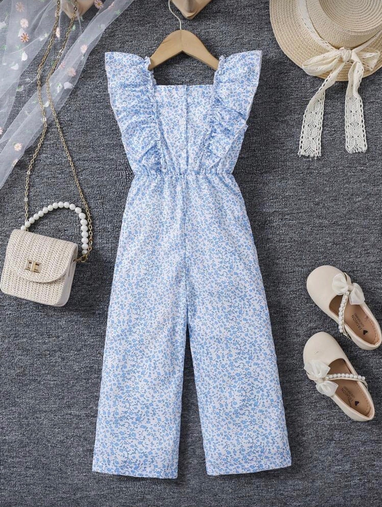 Enterizo Infantil Blue Floral Breeze