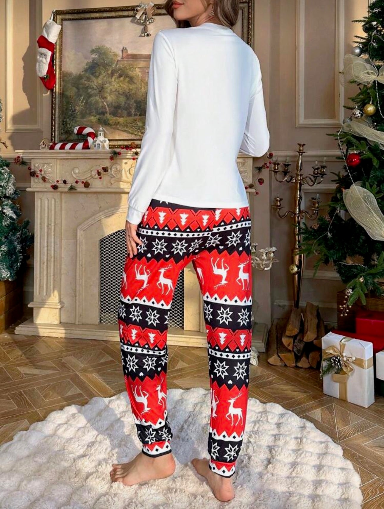 Pijama de Dama Christmas Cozy Red
