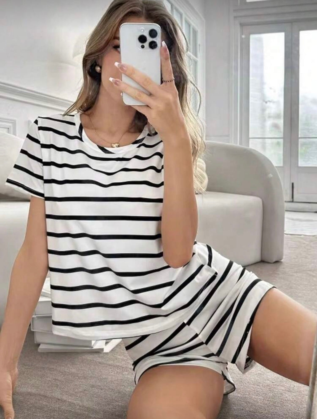 Pijama de Dama Stripe Lounge Classic