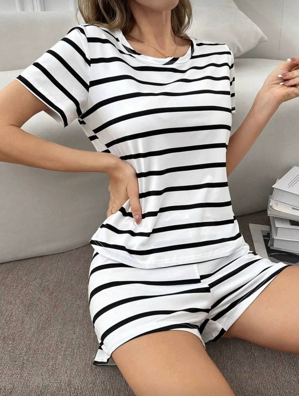 Pijama de Dama Stripe Lounge Classic