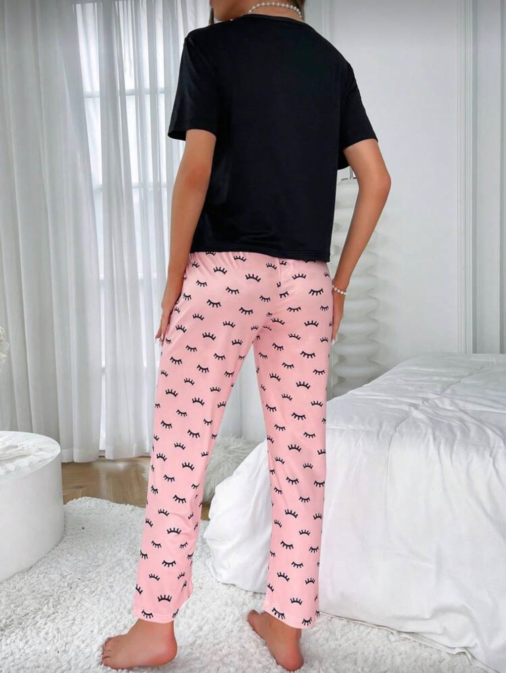 Pijama  de Dama Sleep Bow Pink