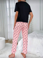 Pijama  de Dama Sleep Bow Pink