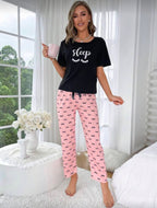 Pijama  de Dama Sleep Bow Pink