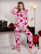 Pijama de Dama Heart Love Pink