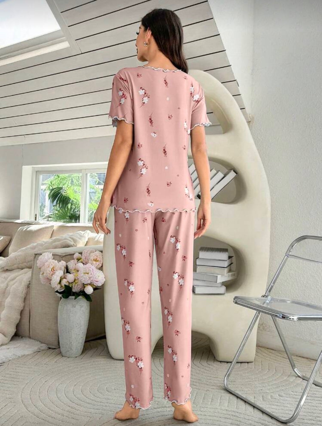 Pijama de Dama Soft Pink Floral