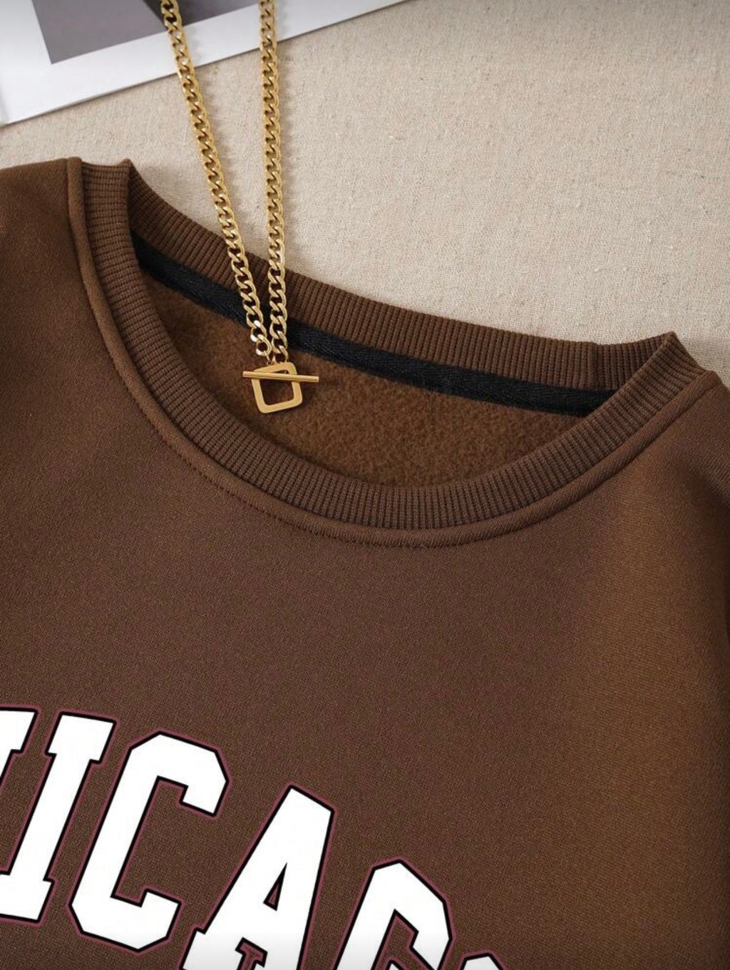 Sudadera de Dama Chicago Classic Brown