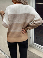 Suéter de Dama Neutral Tejido Cozy