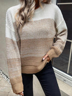 Suéter de Dama Neutral Tejido Cozy