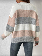Suéter de Dama Pastel Stripe Soft