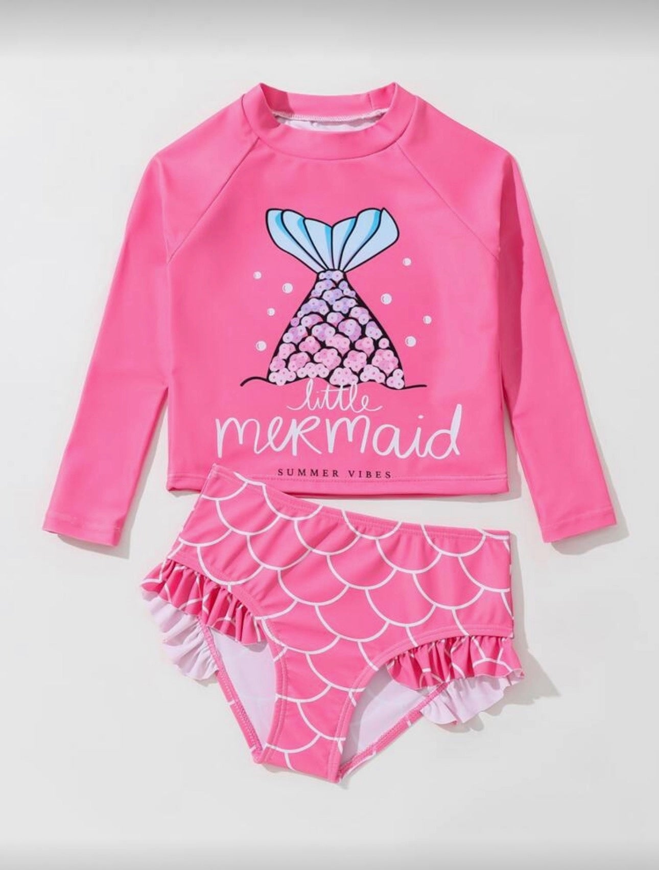 Traje de Baño Infantil Mermaid Pink Dream