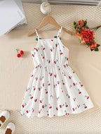 Vestido Infantil Cherry White Sweet