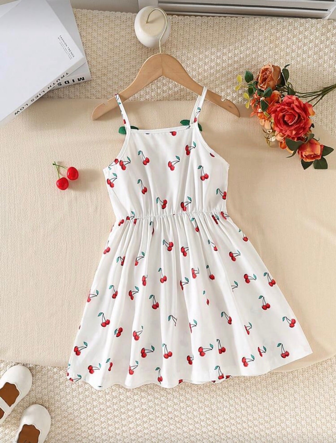 Vestido Infantil Cherry White Sweet