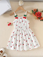 Vestido Infantil Cherry White Sweet