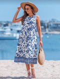 Vestido de Dama Blue Coastal Midi