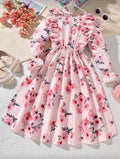 Vestido Infantil Floral Pink Garden