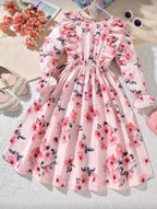 Vestido Infantil Floral Pink Garden