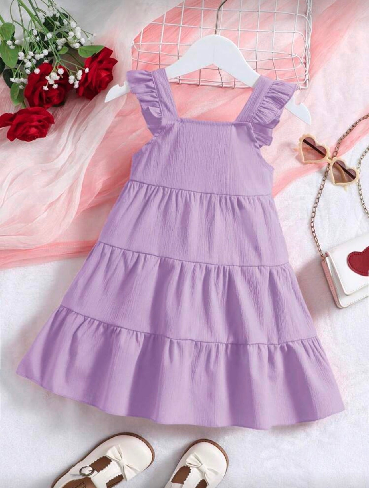 Vestido Infantil Lavender Lace Sweet
