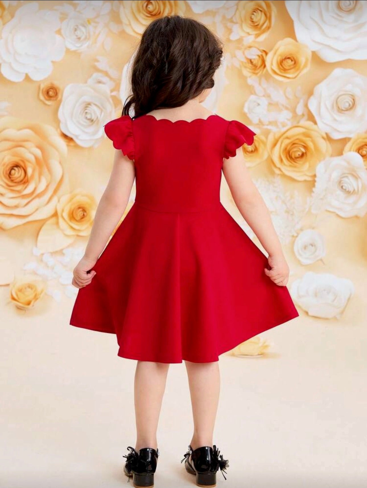 Vestido Infantil Classic Red Flare