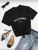 Blusa de Dama California Black Tee