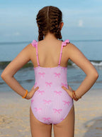 Traje de Baño Infantil Pink Bow Summer Set