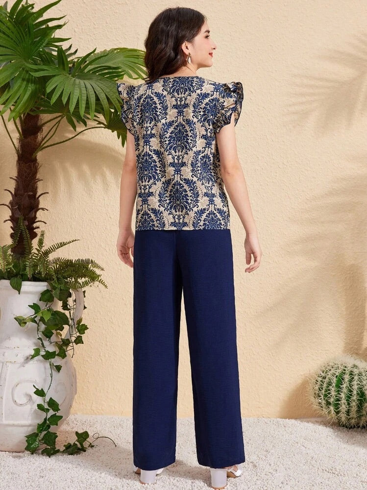 Conjunto Juvenil Blue Elegance Flow