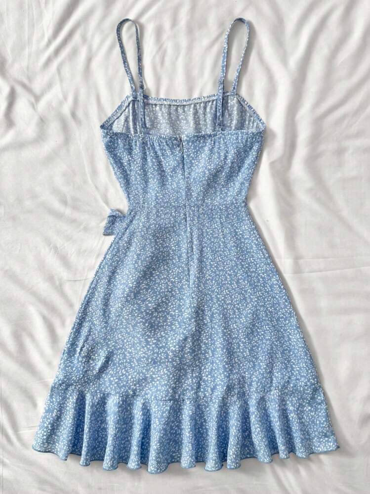 Vestido Juvenil Sky Blue Bow Charm