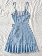 Vestido Juvenil Sky Blue Bow Charm