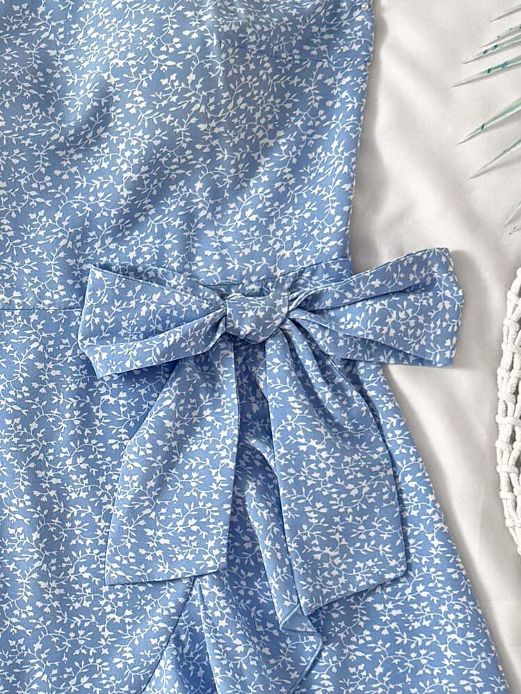 Vestido Juvenil Sky Blue Bow Charm