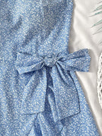 Vestido Juvenil Sky Blue Bow Charm