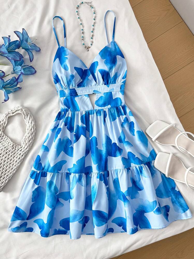 Vestido Juvenil Blue Abstract Breeze