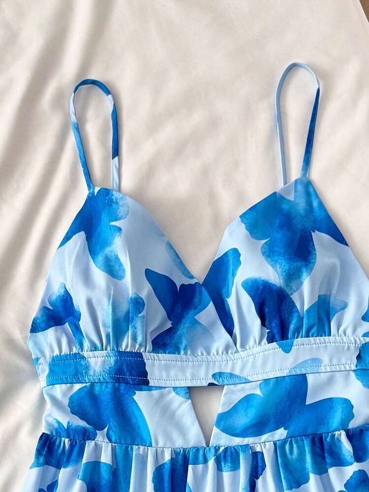 Vestido Juvenil Blue Abstract Breeze