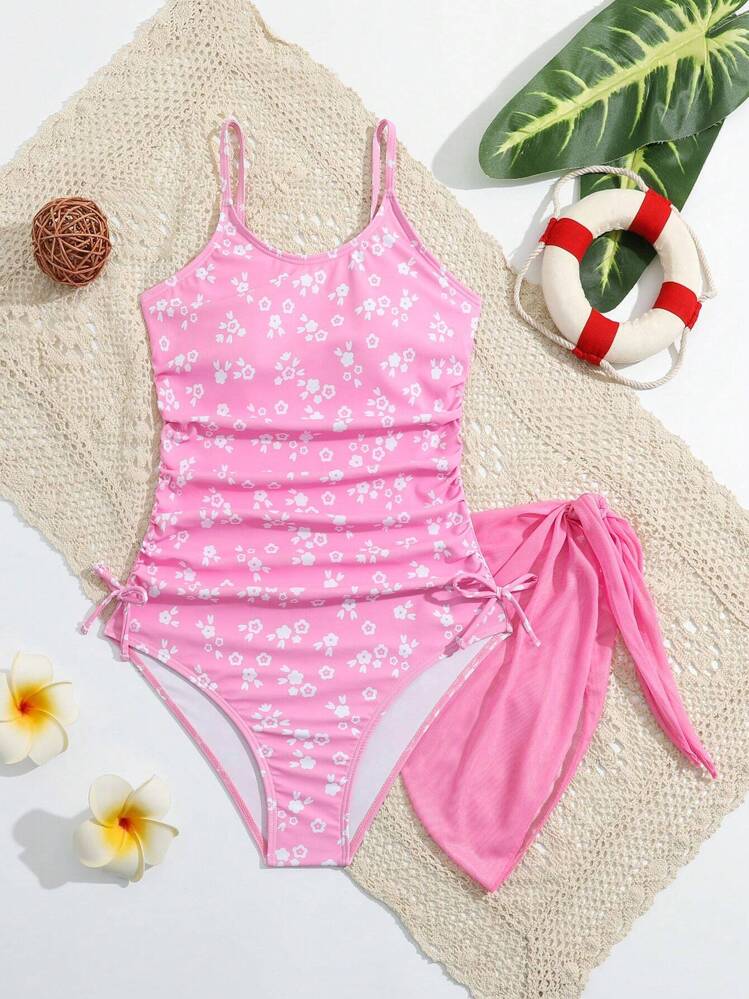 Traje de Baño Infantil Pink Blossom Set