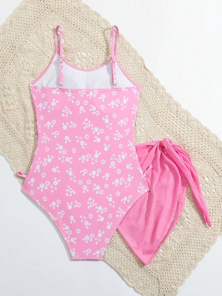 Traje de Baño Infantil Pink Blossom Set