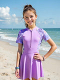 Traje de Baño de Niña Lilac Floral Guard