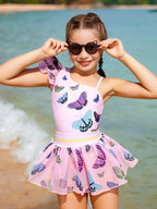 Traje de Baño Infantil Butterfly Splash