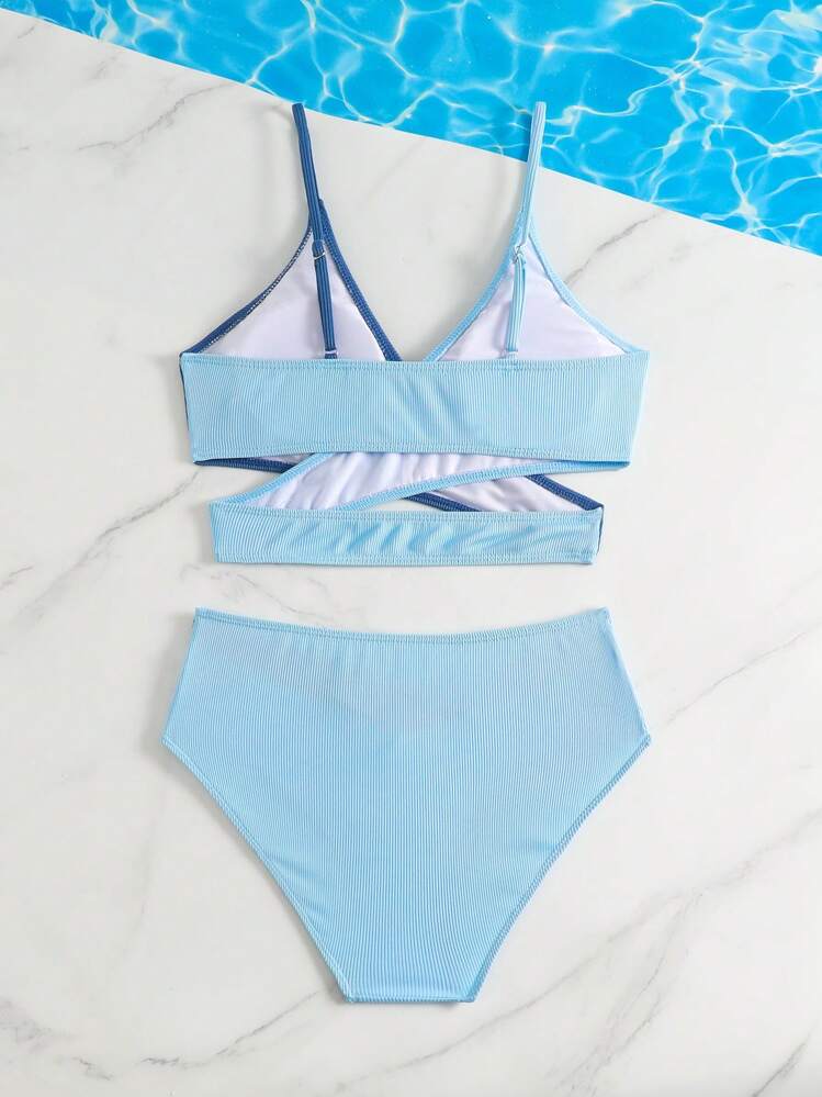 Traje de Baño Juvenil Sky Blue Minimal Set